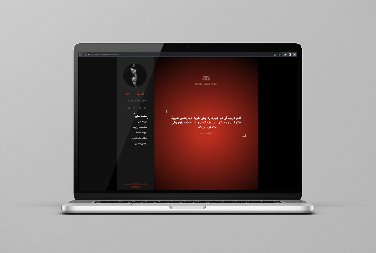 Laptop Sale Web Site Template Mockup